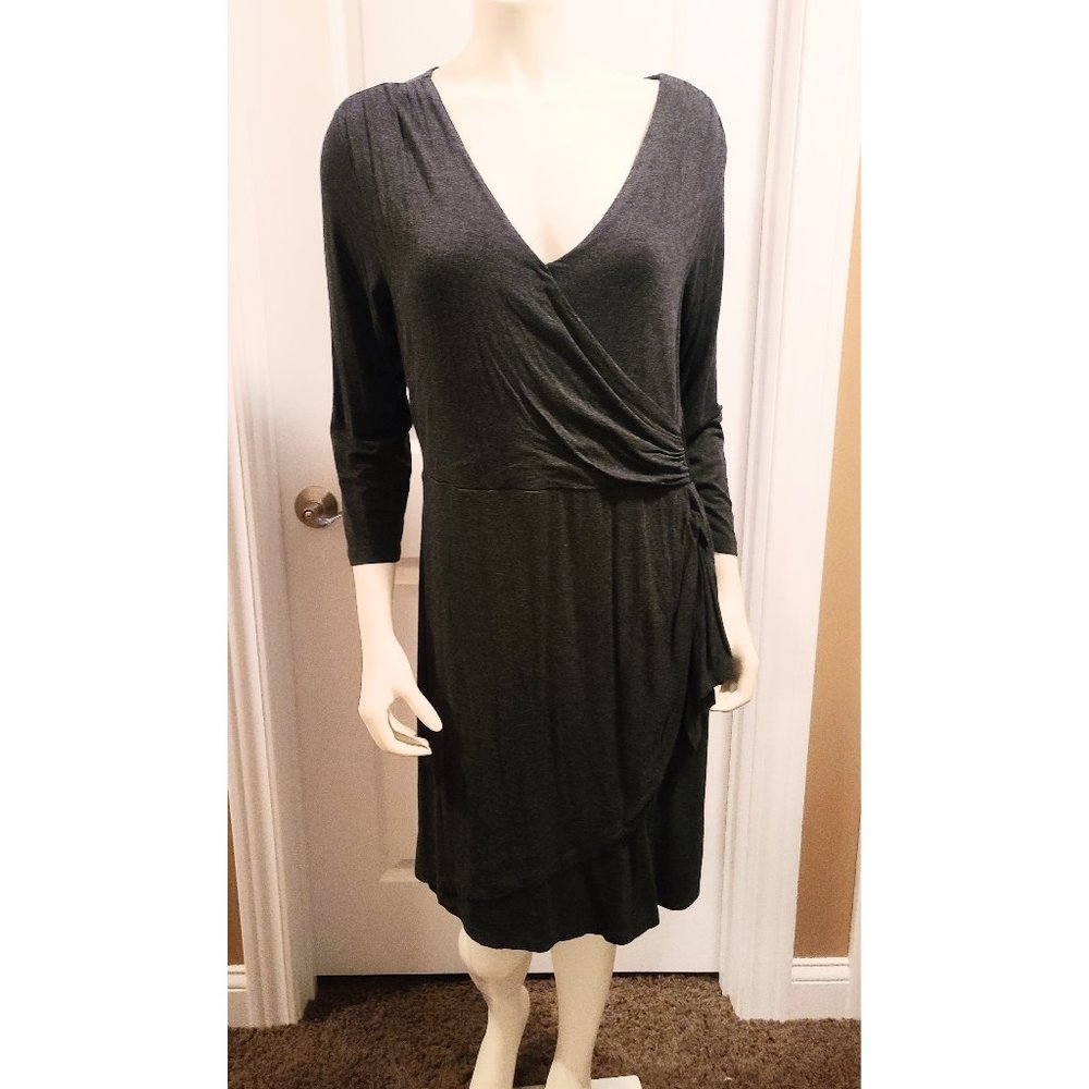 Long Sleeve Dark Gray Dress
